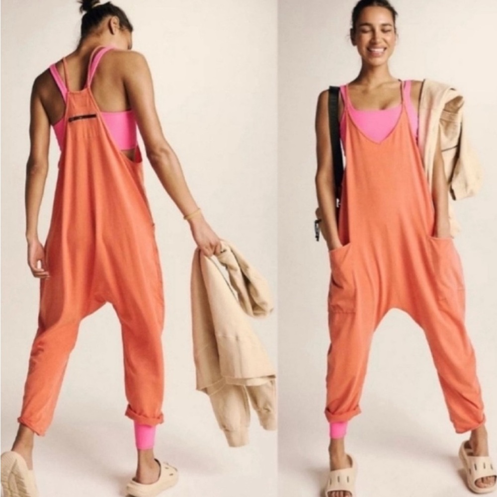 Free People Hot Shot Onesie: Mandarin Red🧡